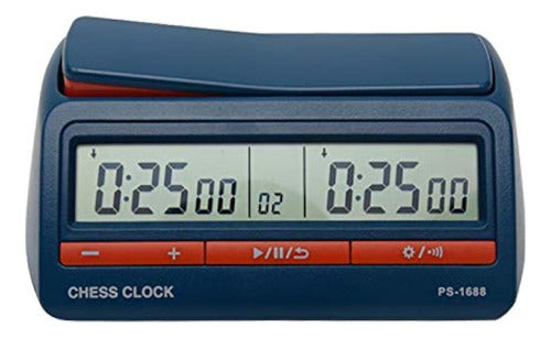Advanced Digital Chess Clock, Professional International Chess Timer - Blue 0