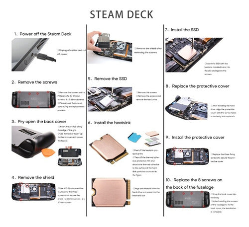 Dissipador De Calor Cobre Puro Ssd M.2 2230 Steam Deck Pc 4