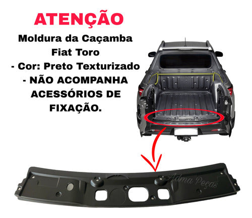 Moldura Acabamento Caçamba Fiat Toro 2016 A 2022 Original 1