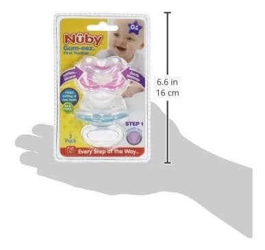 Mordedor Nuby 2-pack Gum-eez, Los Colores Pueden Variar 6