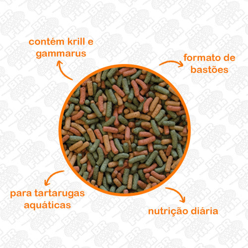 Ração Tropical Para Tartaruga Biorept W Sticks 75g Alimento 1