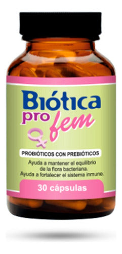 Probioticos Con Prebioticos Fem 30 Cap Biótica 0