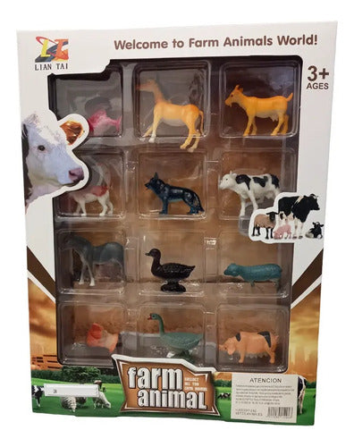 Set De Animales De Granja X12 Unidades Hw23011292 Febo 0