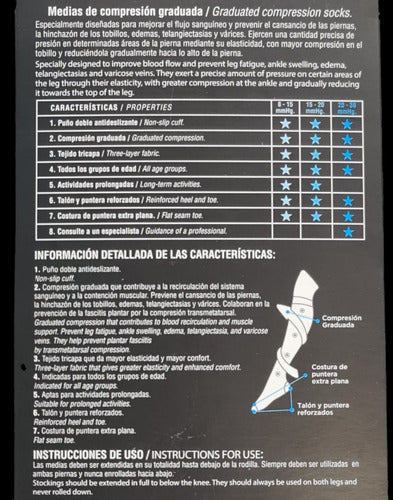 Sox Medias Sox De Compresion 15-20mmhg Me23c El Jabali 4