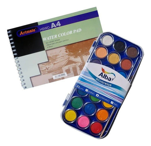 Estación Artística Watercolor Kit for Kids - Perfect Gift Idea 0