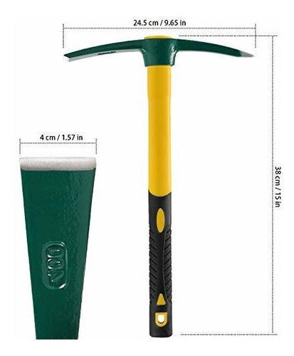 Keileoho - 15 Inch Garden Hoe and Pickaxe 1