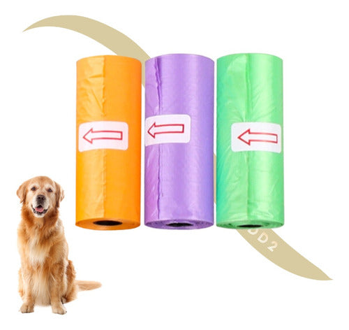 Fashion Pack of 3 Dog Poop Bags for Pet Bag Holders 0