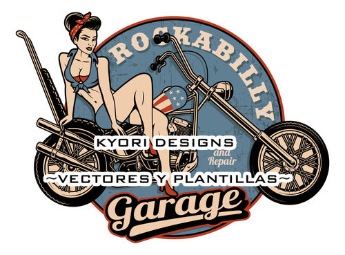 Kyori Designs Megapack Motorbikers, Barberia & BMX Stamps 5