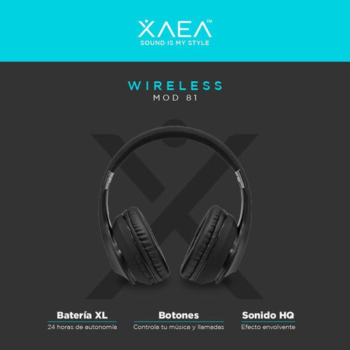 Xaea Auricular Bluetooth Premium Mod 81 Bateria XL 3