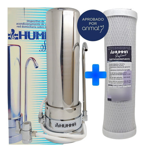 Countertop Stainless Steel Water Purifier with 2 Pentair Filters 0