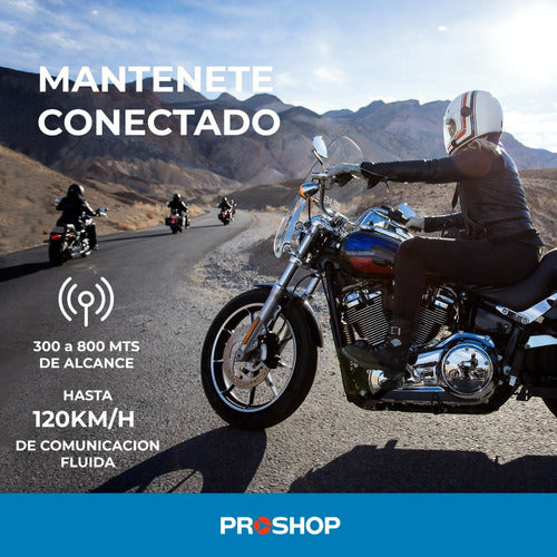 Intercom V6 Bluetooth 1200mts Moto Casco Manos Libre Modelo Nuevo 2