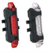 3x Rechargeable Waterproof Red White Auxiliary Bike Light 0