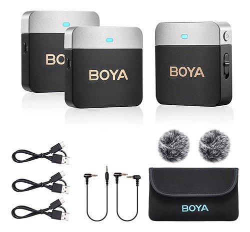 ~? Boya Wireless Lavalier Microphone By-m1v2 2.4ghz Dual Cha 0