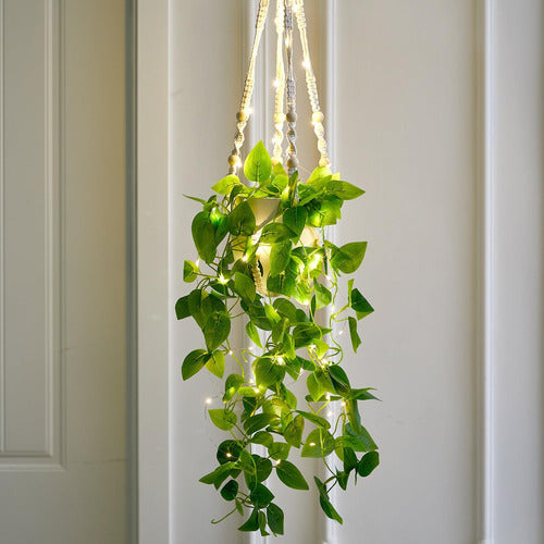 Singhoow 2 Set of Hanging Fake Plants with Lights 5