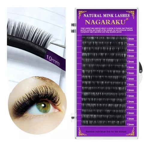 Nagaraku Natural Eyelash Extensions Hair by Hair Original 3