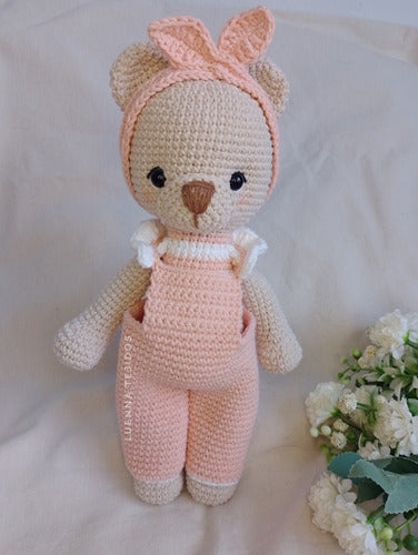 Crochet Knitted Bear Plush Toy for Babies - Luenna Tejidos 5