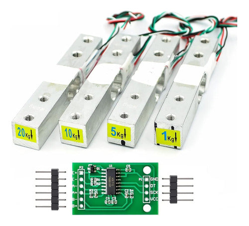 Sensor De Peso 1kg Con Celda De Carga Y Adc De 24 Bits 0