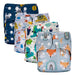 Mercadolider Importaciones Reusable Cloth Diapers 0-3 Years Pack of 6 0