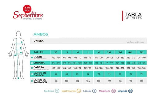 21 De Septiembre Ambo Unisex Medical 1