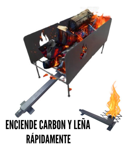 Mechero Quemador Encendedor De Carbón O Leña 3