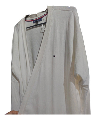 Tommy Hilfiger White Long Cardigan 1