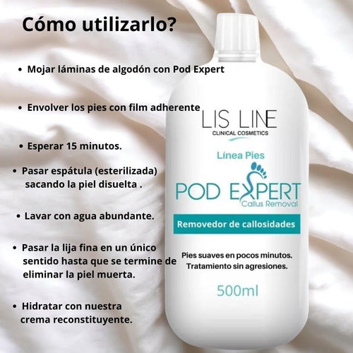 Lis Line Cosmetics Pod Expert Callus Remover 500ml & Cuticle Remover 60ml 4