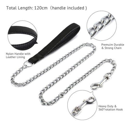 Pettom Metal Chain Dog Leash 3