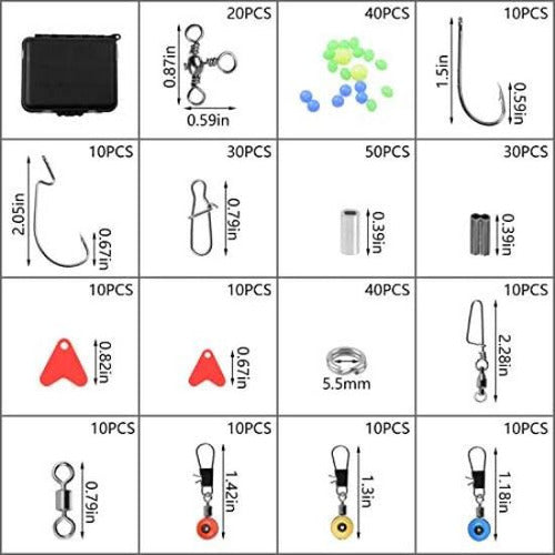 Shaddock Fishing Variety Kit with 300 Fishing Accessories 1