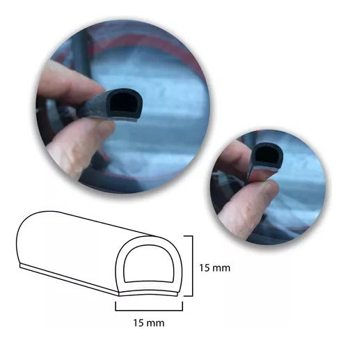 Door Dust and Soundproof Strip for VW Gol Trend 3m 4