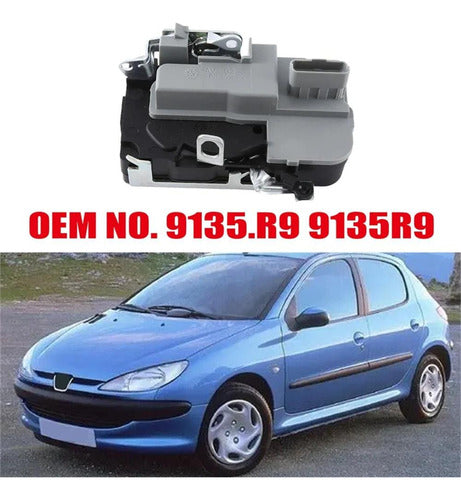 Cerradura Electrica Puerta Peugeot 206 207 Delant Izquierda 3