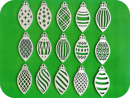 Christmas Decoration Silver Color Pack of 15 Units 0