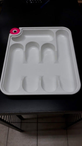 GUSTIPLAST Cubiertero Organizador Cubiertos Cajón Cocina 35 X 30 Plast 1