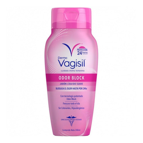 Jabón Líquido Dermo Vagisil Odor Block 240ml 3