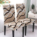 Hzdhclh - Pack of 4 Dining Chair Covers, Stretchable and Removable 3