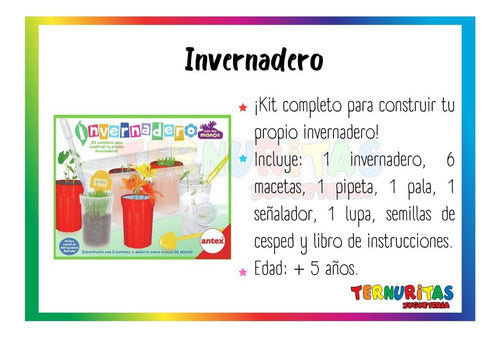 Antex Invernadero Con Mis Manos Botanica Plantas Ñinos Juego 1