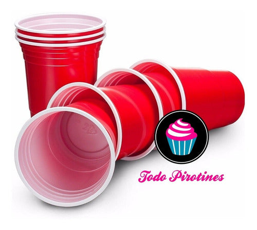 45 Red American Plastic Party Cups Yankees 400 mL 5