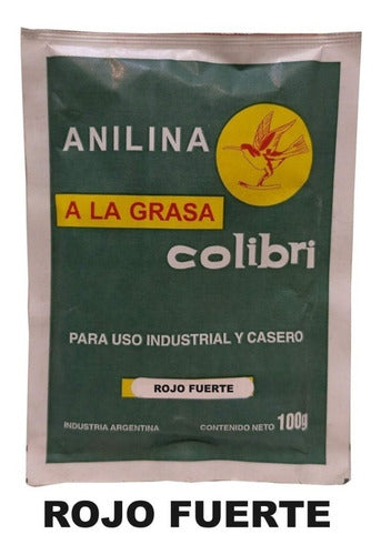 Anilina A La Grasa Colibri X 100 Grs Rojo Fuerte 1