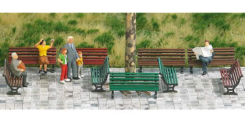 Busch 1149 Park Benches 12HO Scale Scenery Kit 1