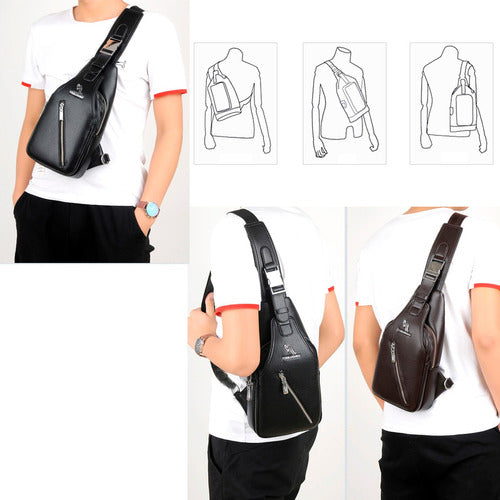 Gikei Eco Leather Crossbody Backpack 2