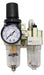 Eurobrake FRL Air Filter Regulator Lubricator with Manometer 1/4 0