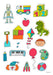 Combo 4 Planchas De Stickers Infantiles Para Nenes 3