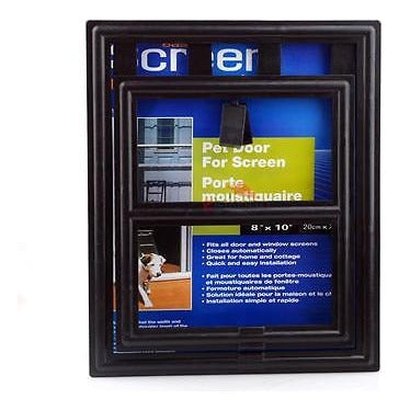 Pet Door for Dogs and Cats - 8" x 10" Screen Door Flap 3