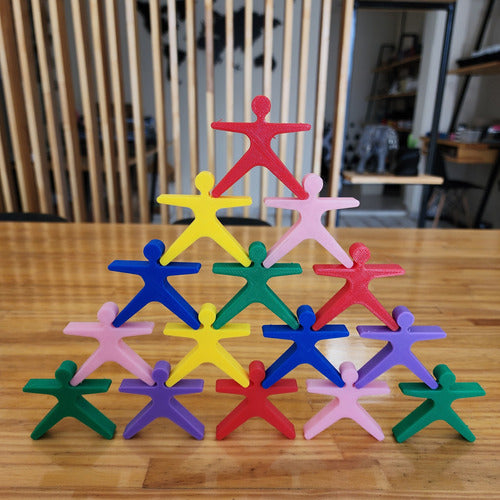 Interactive 3D Plastic Acrobat Balance Game - 15 Pieces 1