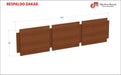 Eldo Omar Mosconi Dakar Bed Headboard 2-Plaza 181 x 45 cm 2