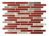 Laguna Rojo Glass Mosaic Mesh 26 X 30 Cm 0