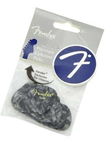 Fender Guitar Picks with Black Designs, Figures 2