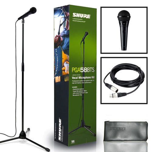 Shure PGA58 BTS - Microphone for Vocals + Microphone Stand 0