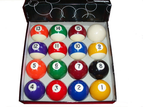 Juego De Bolas Para Pool Ø 54mm Y Blanca Ø 57mm 0