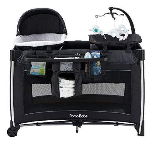 Pamo Babe Deluxe Playard with Folding Nursery Center 1