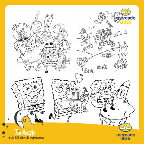 Tio Pocho Art Kit Coloring Characters 3